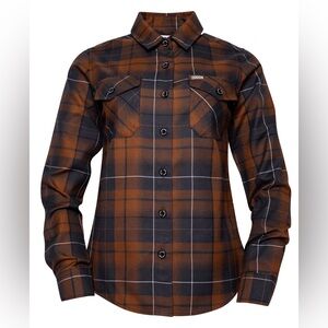 DIXXON Brown and Black Plaid Button Down Shirt